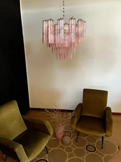 Kronleuchter aus Muranoglasrohr
