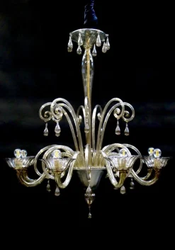 Kronleuchter aus Muranoglas von Venini, 1920er