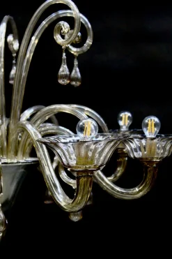 Kronleuchter aus Muranoglas von Venini, 1920er