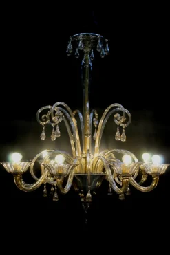 Kronleuchter aus Muranoglas von Venini, 1920er