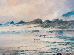 K. Sydney, Küste von Cornwall, 1889, Aquarell, gerahmt