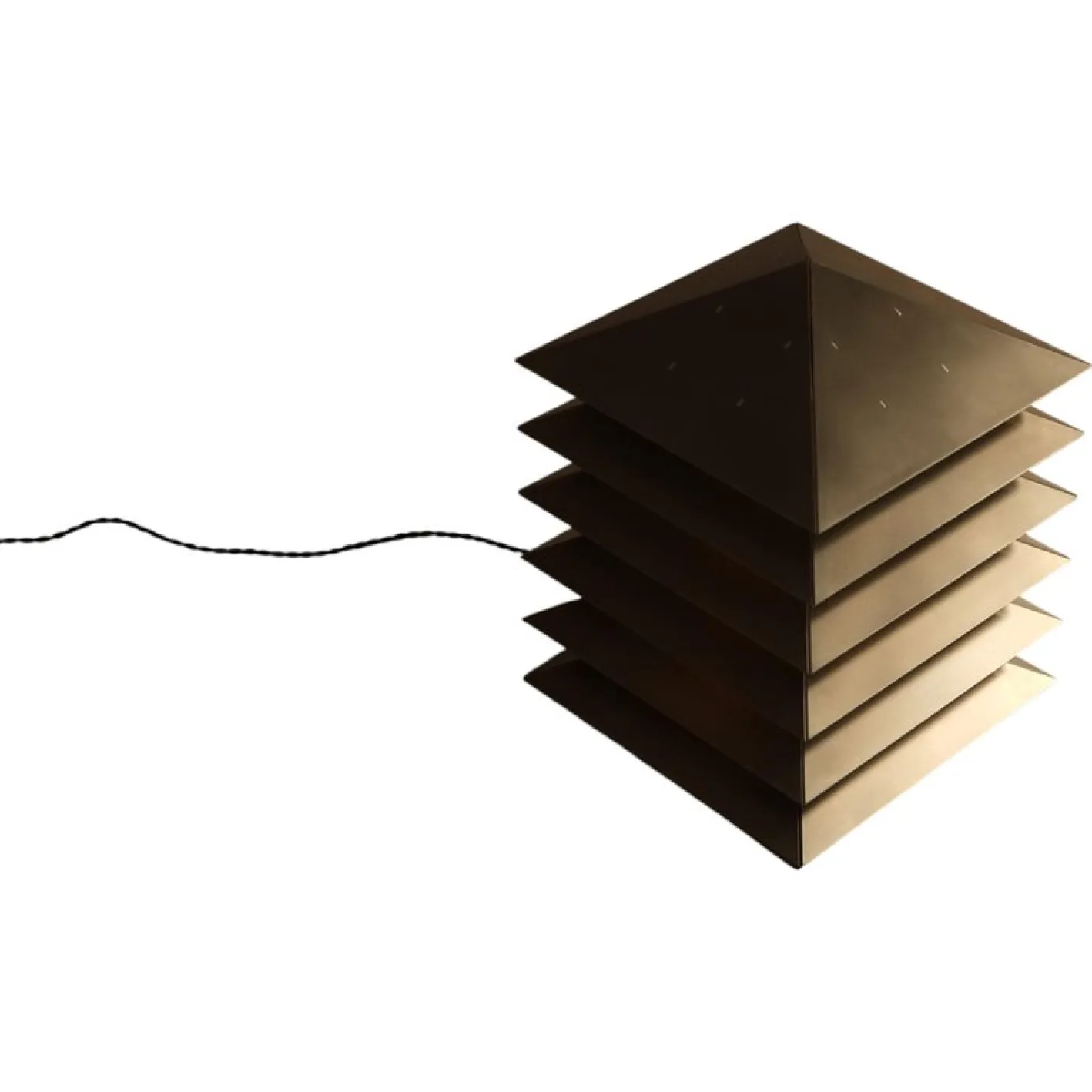 Kōtō Stehlampe aus Aluminium von Bureau of Entropy