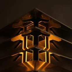 Kōtō Stehlampe aus Aluminium von Bureau of Entropy