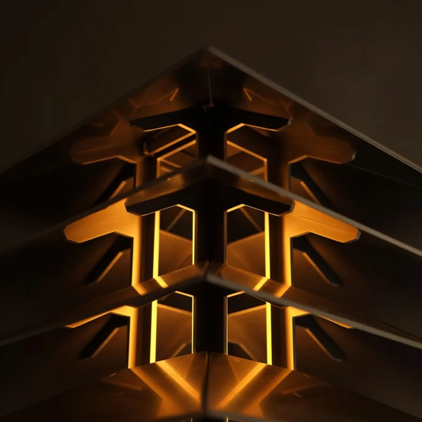 Kōtō Stehlampe aus Aluminium von Bureau of Entropy
