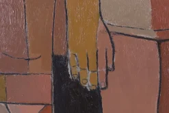 Kubistischer Akt von Marcel Caron, 1950er, Öl auf Leinwand