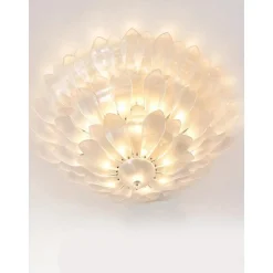 Kunstvolle Deckenlampe aus Geschliffenem Glas von Simoeng für Simoeng