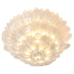 Kunstvolle Deckenlampe aus Geschliffenem Glas von Simoeng für Simoeng