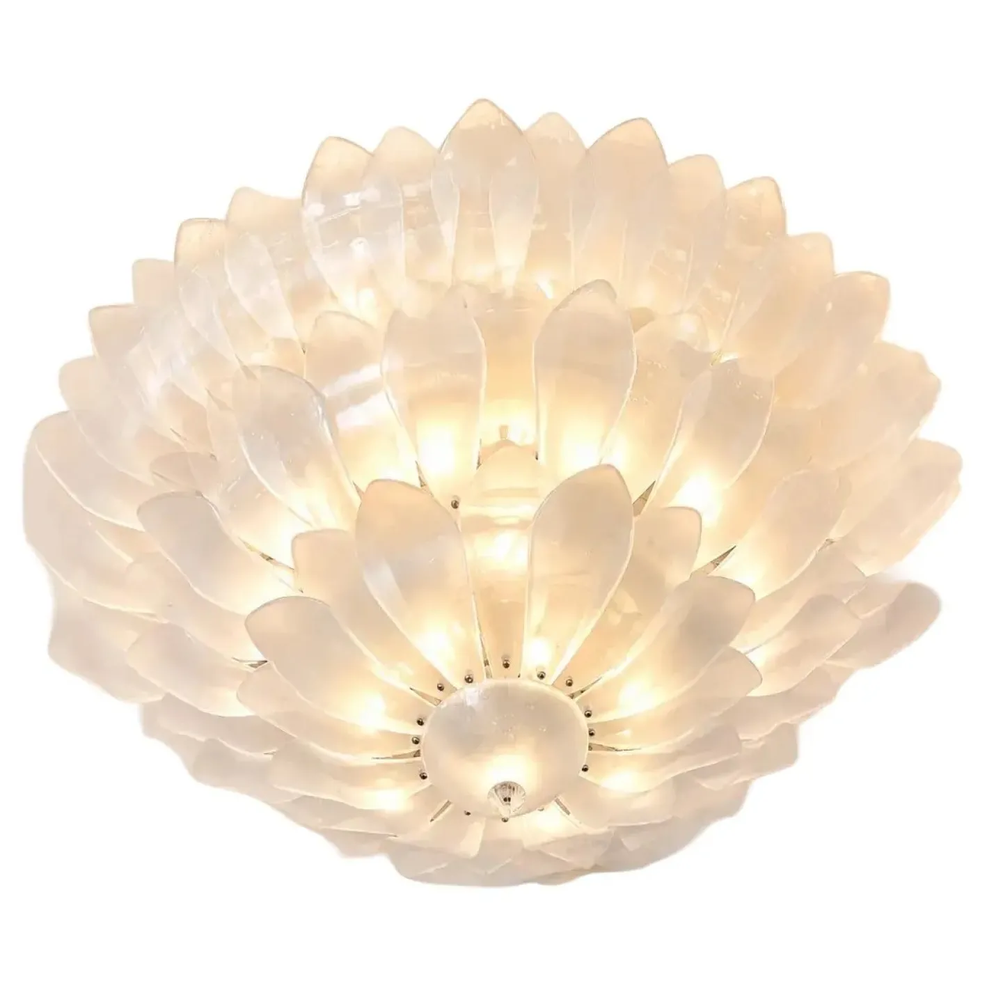 Kunstvolle Deckenlampe aus Geschliffenem Glas von Simoeng für Simoeng