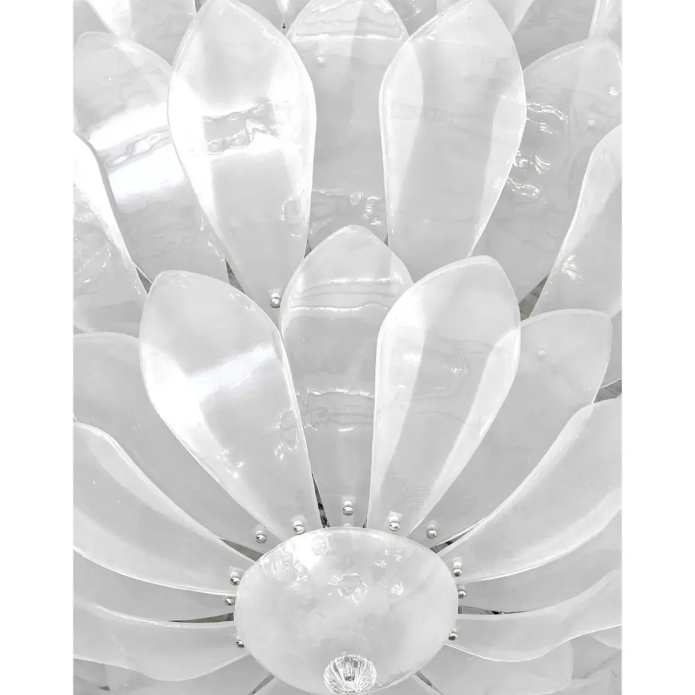 Kunstvolle Deckenlampe aus Geschliffenem Glas von Simoeng für Simoeng