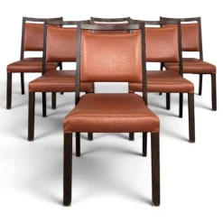 Kupferfarbene Vintage Stühle, 6er Set