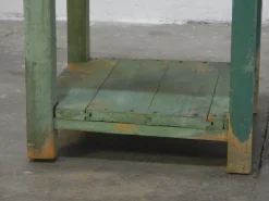 Kurzwaren-Werktisch aus Tannenholz, 1960er