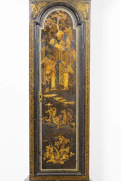 Lackierte Chinoiserie Uhr, 18. Jh.