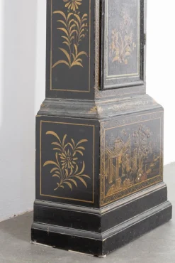 Lackierte Chinoiserie Uhr, 18. Jh.