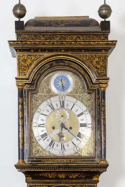 Lackierte Chinoiserie Uhr, 18. Jh.