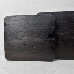 Lackierte Holztabletts mit Berglandschaft, 1920er, 4er Set