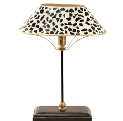 Lampe mit Lampenschirm aus Metall mit Leopardenmuster von Gand & C