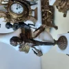 Lancini Uhr mit Kerzenständern im Louis XVI Stil, 1940er, 3er Set