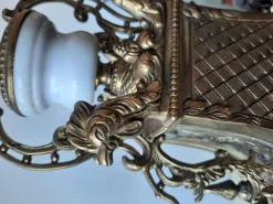 Lancini Uhr mit Kerzenständern im Louis XVI Stil, 1940er, 3er Set