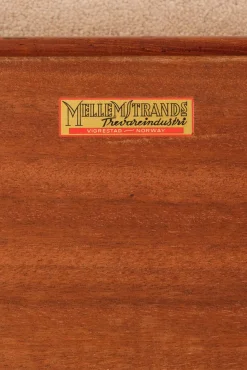 Lange Krobo Teak Bank von Torbjörn Afdal für Bruksbo, 1960er