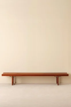 Lange Krobo Teak Bank von Torbjörn Afdal für Bruksbo, 1960er
