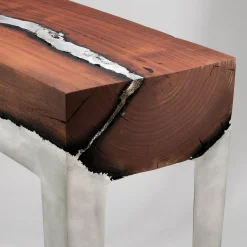 Langer Wood Casting™ Konsolentisch von Hilla Shamia  The Exceptional