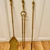 Langes Gerste Twist Kaminbesteck, 1880er, 3 . Set