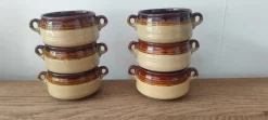 Large French Provincial Ceramic Coffee and Soup Service, 1970s, Set of 26