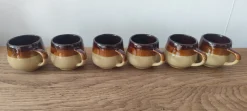 Large French Provincial Ceramic Coffee and Soup Service, 1970s, Set of 26
