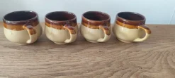 Large French Provincial Ceramic Coffee and Soup Service, 1970s, Set of 26