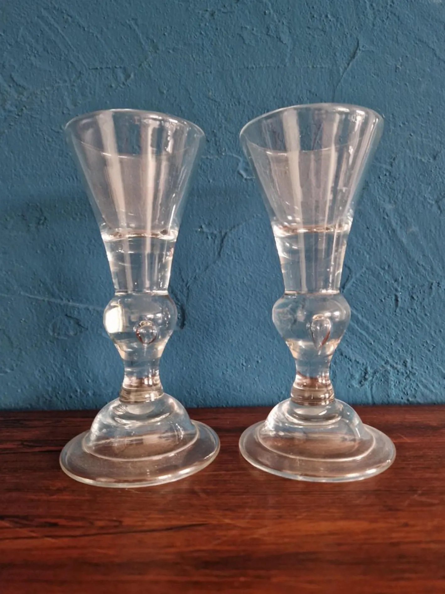 Lauensteiner Barock Gläser, 1750, 2er Set