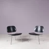 LCM Stühle aus verchromtem Metall mit schwarzem Schichtholz von Charles & Ray Eames für Herman Miller, USA, 1960er, 2er Set