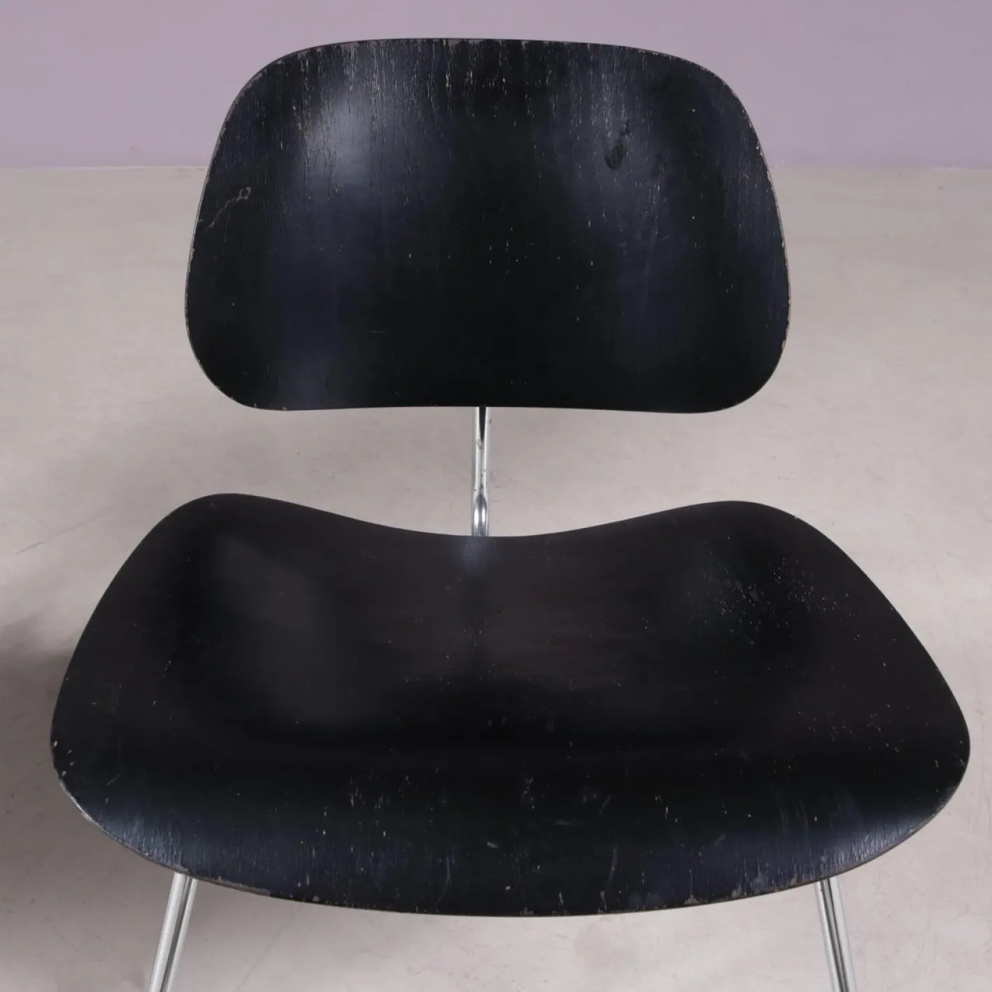 LCM Stühle aus verchromtem Metall mit schwarzem Schichtholz von Charles & Ray Eames für Herman Miller, USA, 1960er, 2er Set
