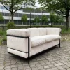 LC2 3-Sofa aus Leder von Le Corbusier für Cassina, 1980er