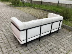 LC2 3-Sofa aus Leder von Le Corbusier für Cassina, 1980er