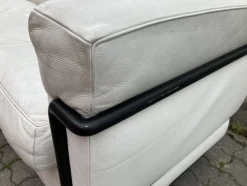 LC2 3-Sofa aus Leder von Le Corbusier für Cassina, 1980er