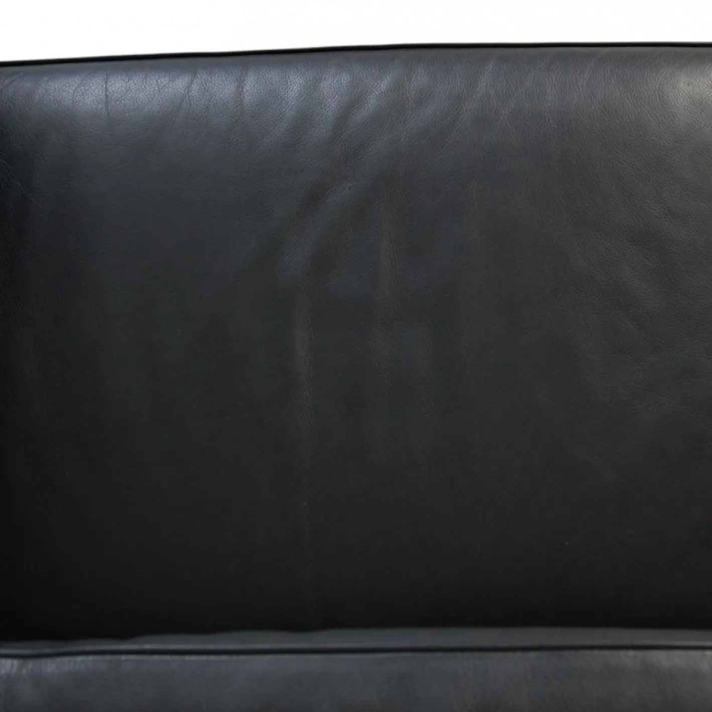 Le Corbusier LC3 2-Sitzer Sofa aus schwarzem Leder, 2000er