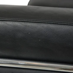 Le Corbusier LC3 2-Sitzer Sofa aus schwarzem Leder, 2000er