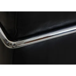 Le Corbusier LC3 2-Sitzer Sofa aus schwarzem Leder, 2000er