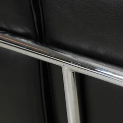 Le Corbusier LC3 2-Sitzer Sofa aus schwarzem Leder, 2000er