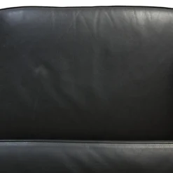 Le Corbusier LC3 2-Sitzer Sofa aus schwarzem Leder, 2000er