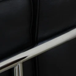 Le Corbusier LC3 2-Sitzer Sofa aus schwarzem Leder, 2000er
