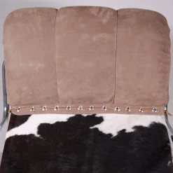 Leder Chaiselongue & Pecari Ottomane von Guido Faleschini, 1970er, 3er Set