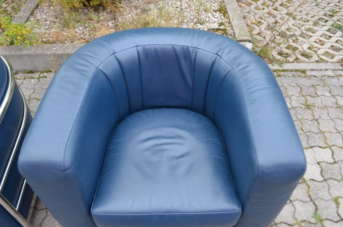 Leder Onda Sofa & 2 Sessel von De Pas, D'Urbino & Lomazzi für Zanotta, 3er Set
