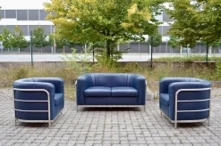 Leder Onda Sofa & 2 Sessel von De Pas, D'Urbino & Lomazzi für Zanotta, 3er Set