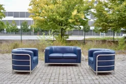 Leder Onda Sofa & 2 Sessel von De Pas, D'Urbino & Lomazzi für Zanotta, 3er Set