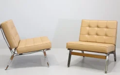 856 Ledersessel von Cassina, 1957, 2er Set