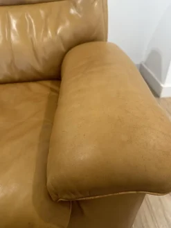 Ledersofa von de Sede, Schweiz, 1980er Jahre