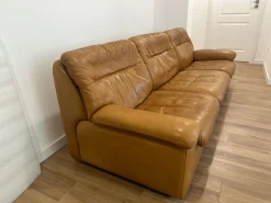 Ledersofa von de Sede, Schweiz, 1980er Jahre