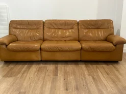 Ledersofa von de Sede, Schweiz, 1980er Jahre