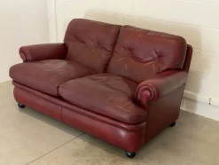 Ledersofa von Poltrona Frau, 1980er